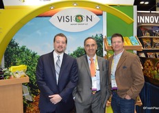 Allan Napolitano, George Uribe and Tony Mitchell with Vision Import Group. Tony recently joined the company.